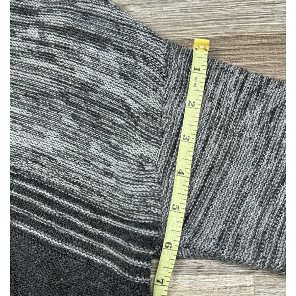 Maurices Womens Size L Gray Chevron Stripe Long Sleeve Tunic Sweater Pullover - Picture 15 of 16